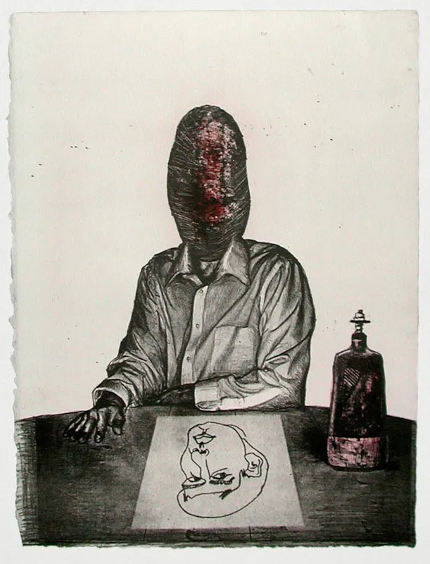 A small potato, aka me. lithograph